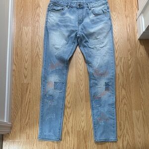 Men's Relaxed Fit Light Blue Jeans